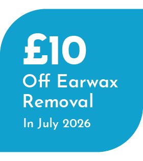 £10 off earwax removal in July 2026