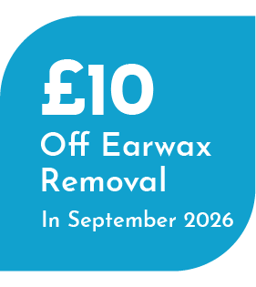 £10 off earwax removal in September 2026